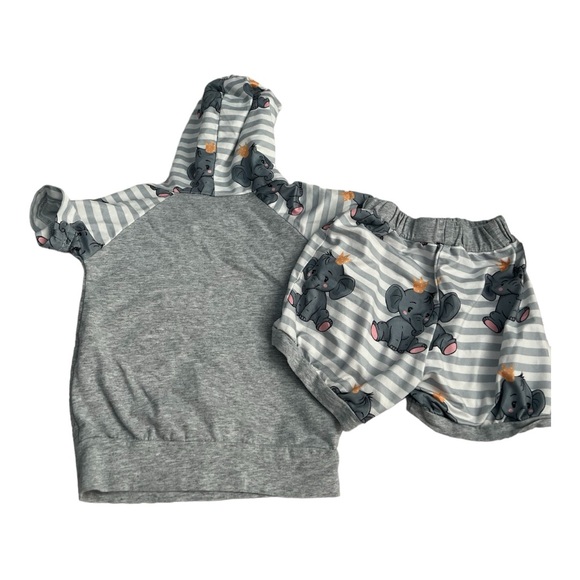 Elephant Matching Set 6-9 Months - Picture 2 of 3